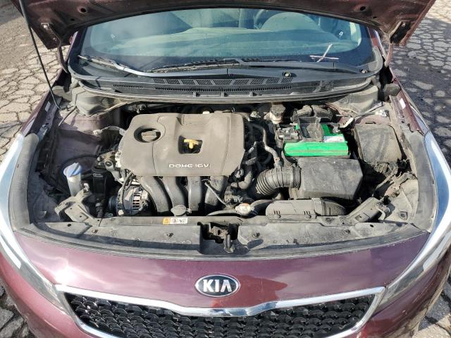 3KPFK4A79JE272000 - 2018 KIA FORTE LX RED photo 11