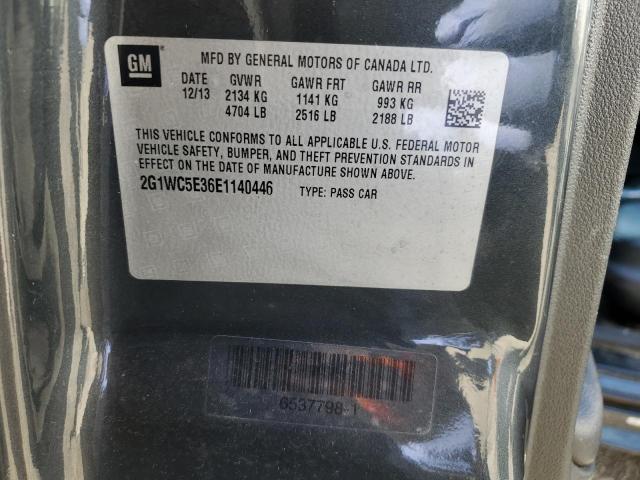 2G1WC5E36E1140446 - 2014 CHEVROLET IMPALA LIM LTZ CHARCOAL photo 12