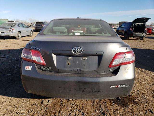 4T4BF3EK5AR073749 - 2010 TOYOTA CAMRY BASE GRAY photo 6