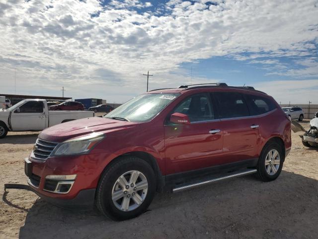 1GNKRHKD5EJ237122 - 2014 CHEVROLET TRAVERSE LT RED photo 1