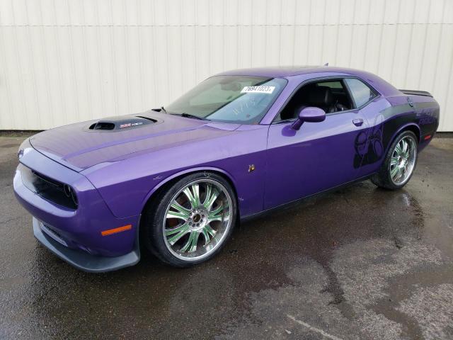 2C3CDZFJ7GH201748 - 2016 DODGE CHALLENGER R/T SCAT PACK PURPLE photo 1