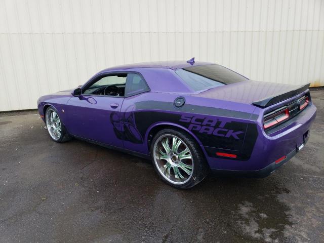 2C3CDZFJ7GH201748 - 2016 DODGE CHALLENGER R/T SCAT PACK PURPLE photo 2