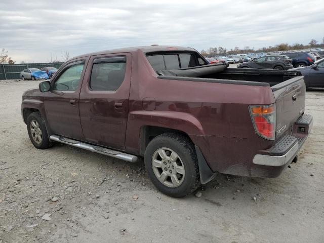 2HJYK16597H516025 - 2007 HONDA RIDGELINE RTL MAROON photo 2