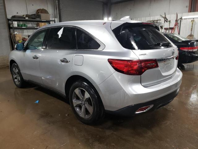 5FRYD4H22EB019614 - 2014 ACURA MDX SILVER photo 2