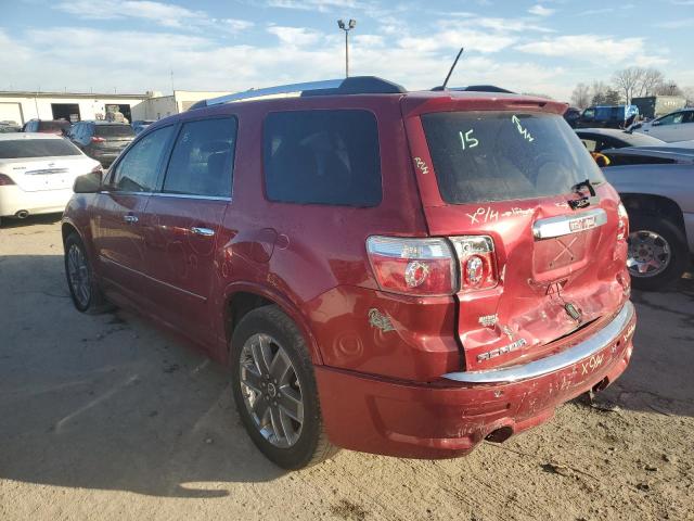 1GKKVTED9CJ412914 - 2012 GMC ACADIA DENALI RED photo 2