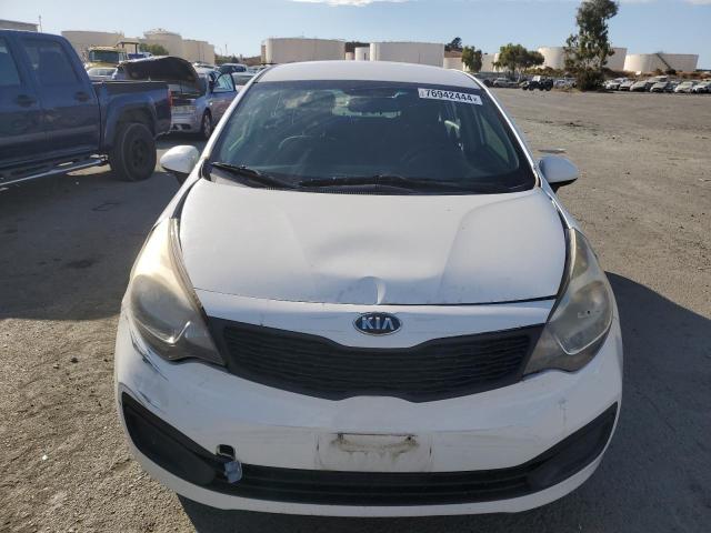 KNADM4A32E6352021 - 2014 KIA RIO LX WHITE photo 5