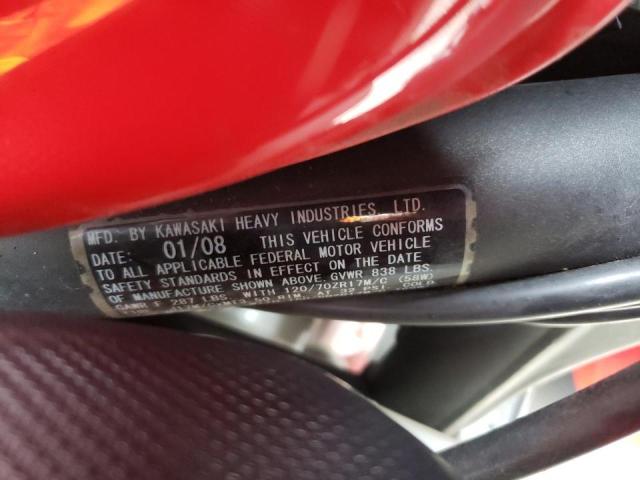 JKAEXEA128A041834 - 2008 KAWASAKI EX650 A Qırmızı foto 10