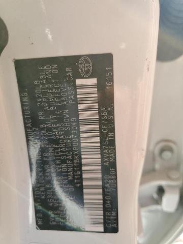 4T1G11BKXPU073049 - 2023 TOYOTA CAMRY SE NIGHT SHADE WHITE photo 12