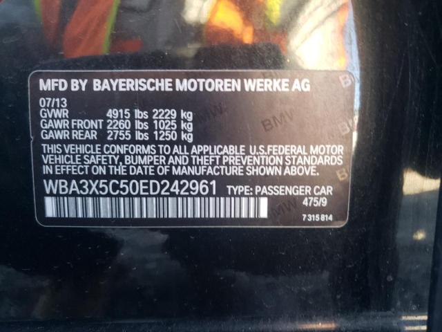 WBA3X5C50ED242961 - 2014 BMW 328 XIGT BLACK photo 12