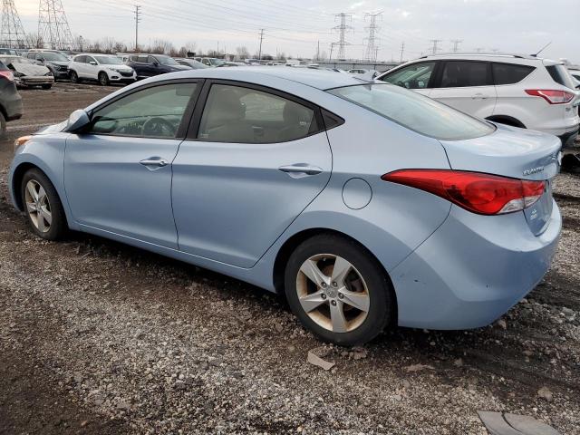 KMHDH4AE1CU316205 - 2012 HYUNDAI ELANTRA GLS BLUE photo 2