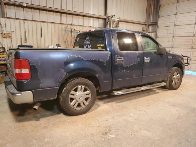 1FTRW12W37KC99642 - 2007 FORD F150 SUPERCREW BLUE photo 3