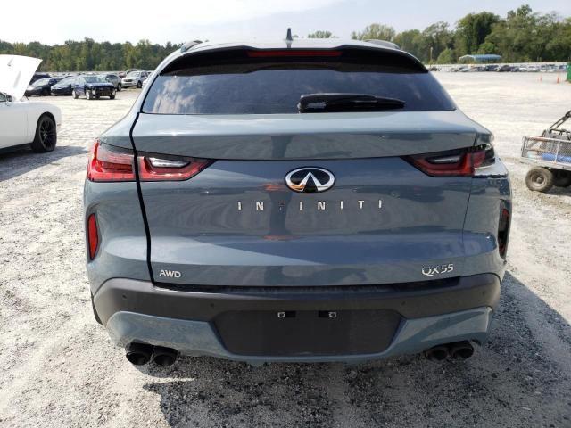 3PCAJ5J39NF100100 - 2022 INFINITI QX55 LUXE BLUE photo 6