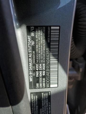 WDDSJ4EB9EN044358 - 2014 MERCEDES-BENZ CLA 250 GRAY photo 12