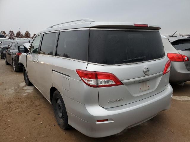 JN8AE2KP9C9042943 - 2012 NISSAN QUEST S SILVER photo 2