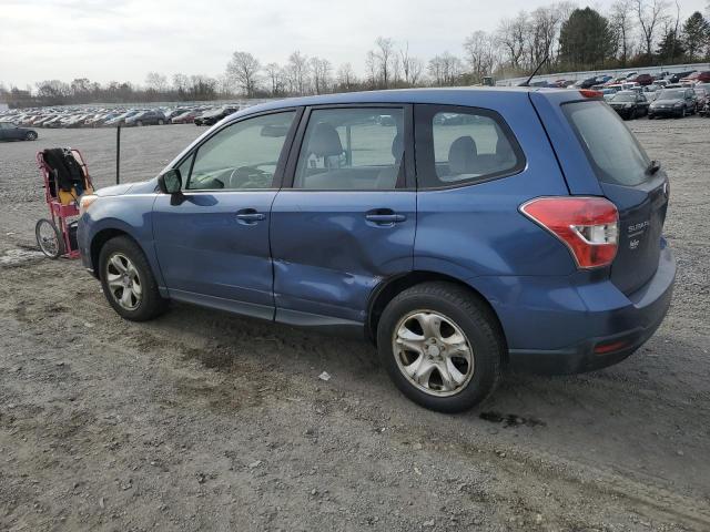 JF2SJAAC0EH525137 - 2014 SUBARU FORESTER 2.5I BLUE photo 2