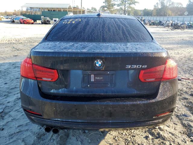 WBA8E1C39HA029189 - 2017 BMW 330E BLACK photo 6