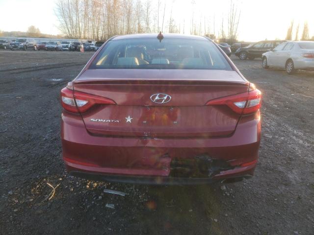 5NPE24AF5GH275810 - 2016 HYUNDAI SONATA SE BURGUNDY photo 6