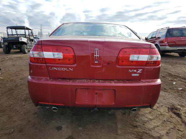 3LNHM28T57R619040 - 2007 LINCOLN MKZ RED photo 6