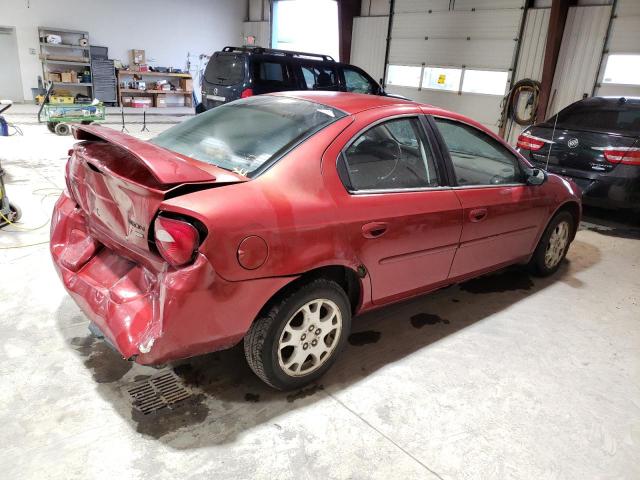 1B3ES56C15D257992 - 2005 DODGE NEON SXT RED photo 3