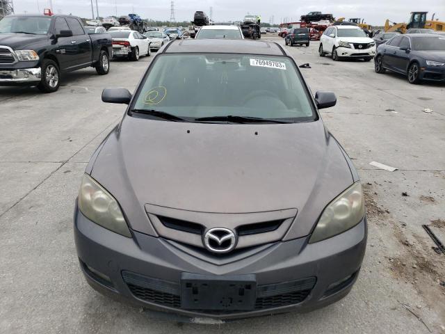 JM1BK344981149675 - 2008 MAZDA 3 HATCHBACK GRAY photo 5