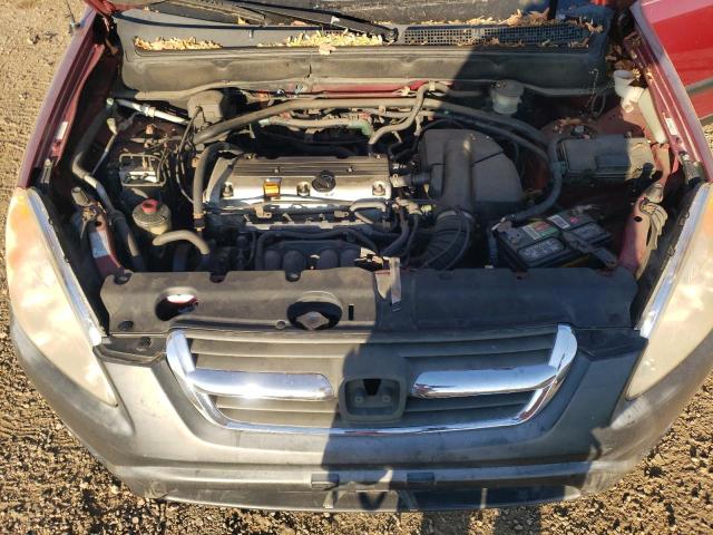 JHLRD78844C056268 - 2004 HONDA CR-V EX RED photo 11