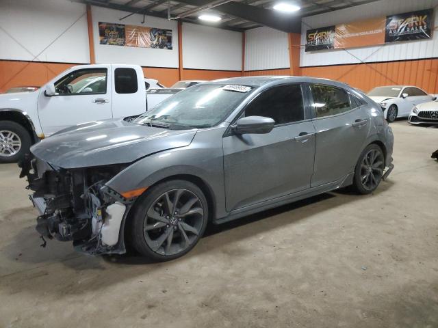 SHHFK7H91KU302240 - 2019 HONDA CIVIC SPORT TOURING GRAY photo 1