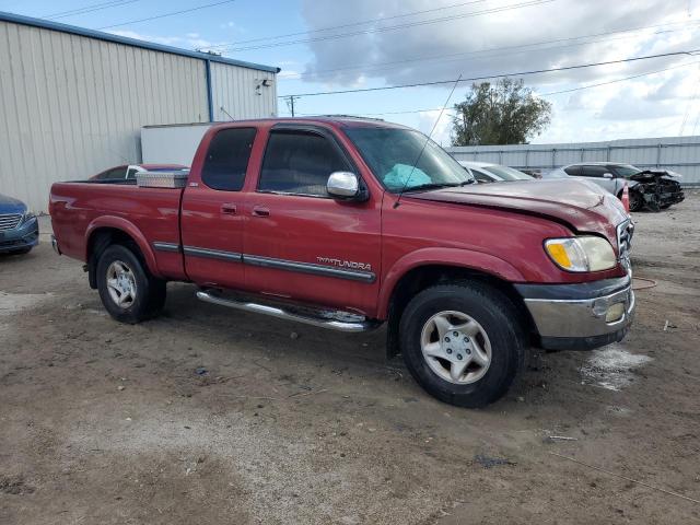 5TBRT3414YS075269 - 2000 TOYOTA TUNDRA ACCESS CAB ბურგუნდია ფოტო 4