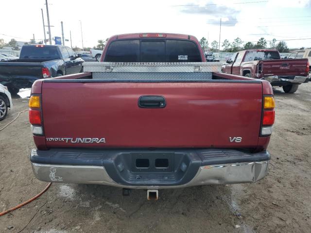 5TBRT3414YS075269 - 2000 TOYOTA TUNDRA ACCESS CAB BURGUNDY photo 6