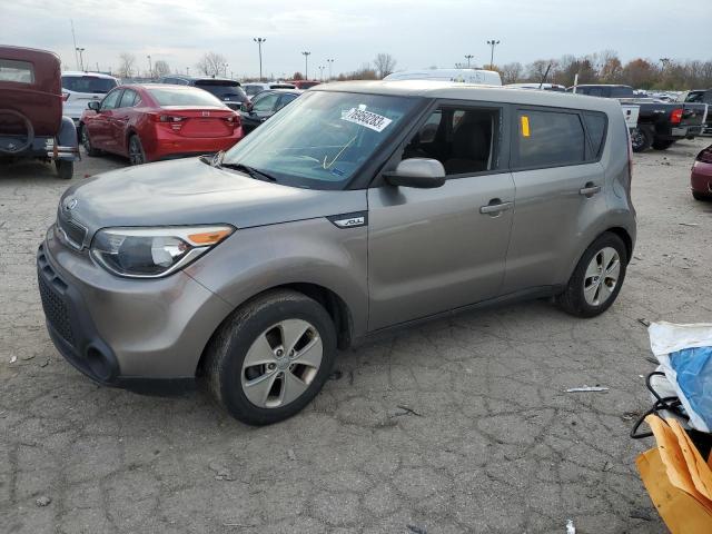 KNDJN2A20F7156878 - 2015 KIA SOUL GRAY photo 1