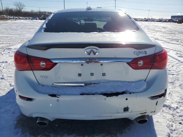 JN1BV7AR6FM394415 - 2015 INFINITI Q50 BASE WHITE photo 6