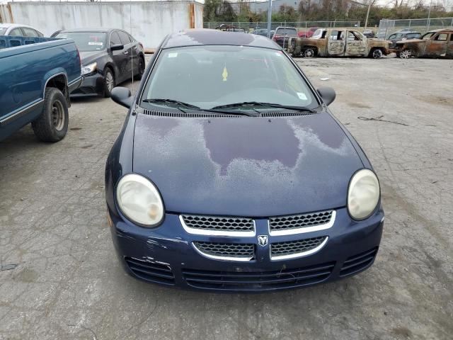 1B3ES26C55D101923 - 2005 DODGE NEON BASE BLUE photo 5