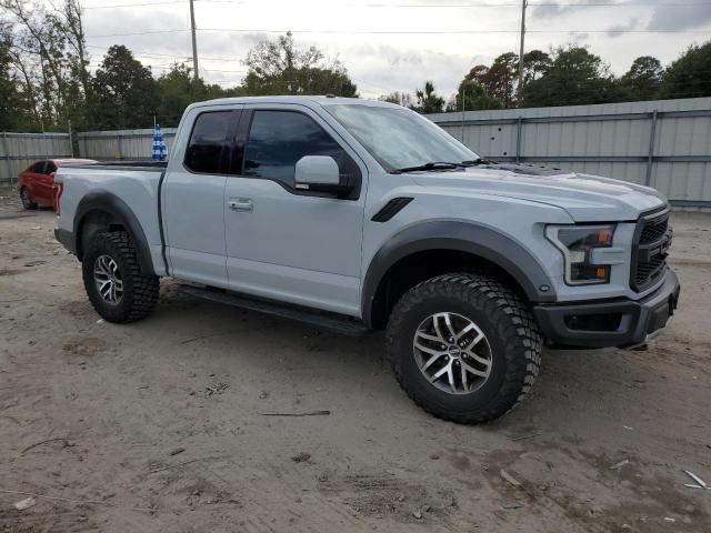 1FTEX1RG4HFB54209 - 2017 FORD F150 RAPTOR GRAY photo 4