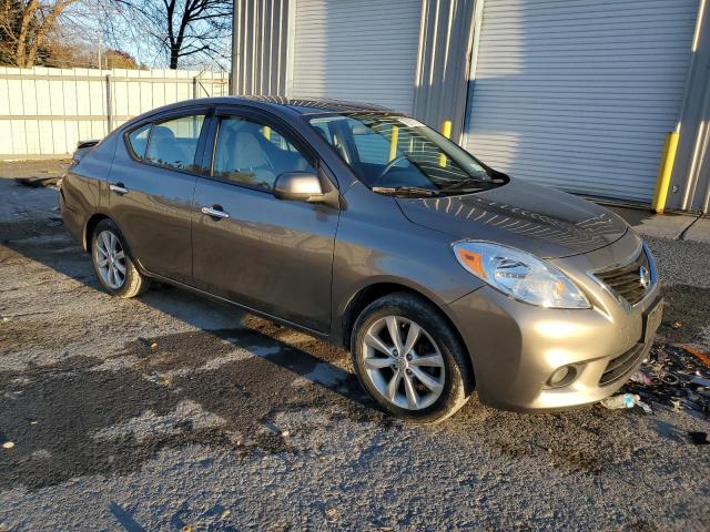 3N1CN7AP7EL809530 - 2014 NISSAN VERSA S GRAY photo 4