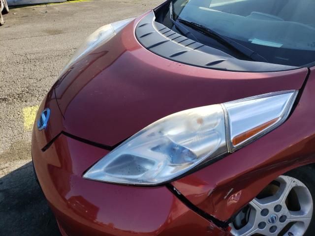 JN1AZ0CP0BT001351 - 2011 NISSAN LEAF SV RED photo 11