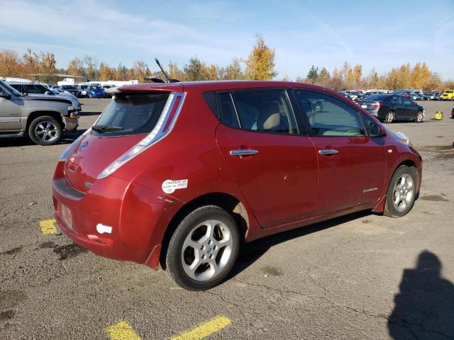 JN1AZ0CP0BT001351 - 2011 NISSAN LEAF SV RED photo 3