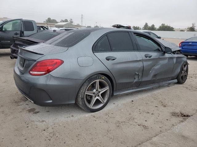 55SWF4JB2HU225662 - 2017 MERCEDES-BENZ C 300 GRAY photo 3