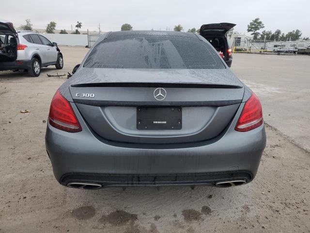 55SWF4JB2HU225662 - 2017 MERCEDES-BENZ C 300 GRAY photo 6