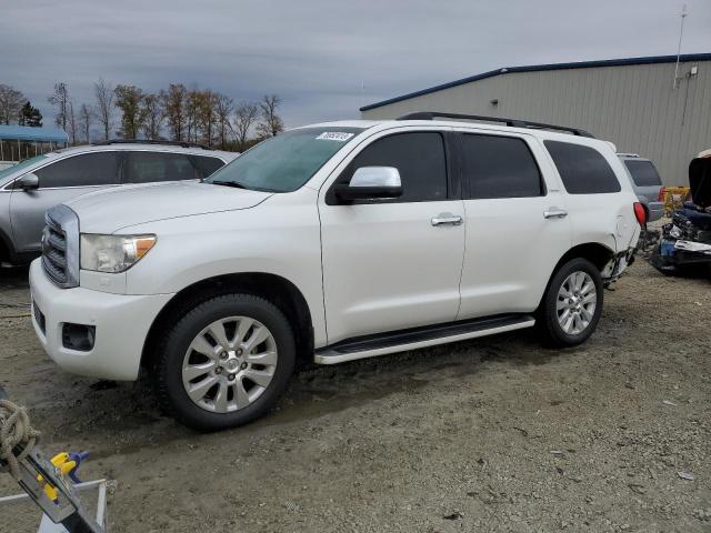 5TDYY5G11BS033385 - 2011 TOYOTA SEQUOIA PLATINUM WHITE photo 1