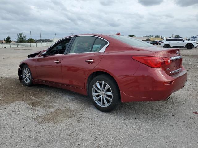 JN1BV7AR8FM405589 - 2015 INFINITI Q50 BASE MAROON photo 2