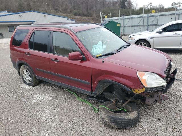 JHLRD78874C054904 - 2004 HONDA CR-V EX BURGUNDY photo 4