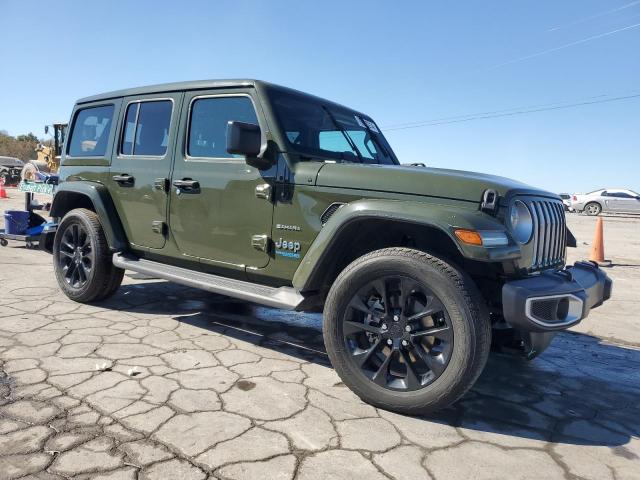 1C4JJXP66MW682616 - 2021 JEEP WRANGLER U SAHARA 4XE GREEN photo 4