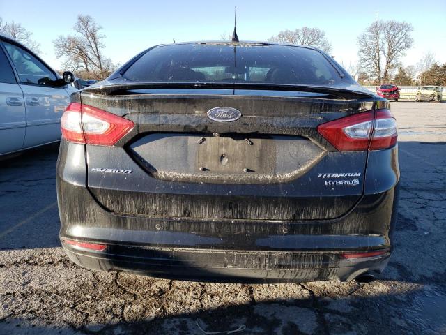 3FA6P0RU0FR232284 - 2015 FORD FUSION TITANIUM HEV BLACK photo 6