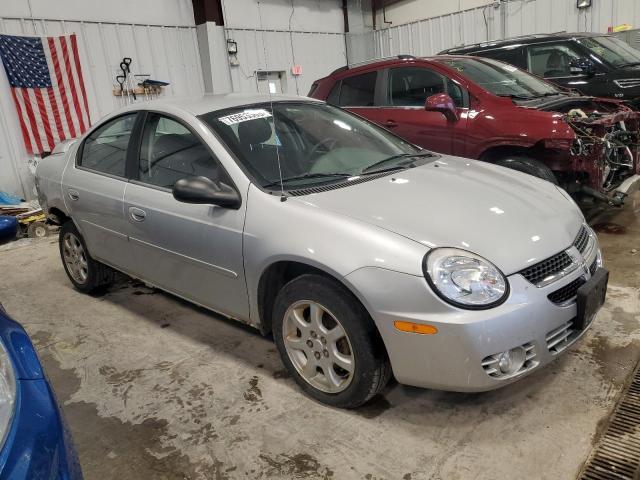 1B3ES56C55D144370 - 2005 DODGE NEON SXT SILVER photo 4