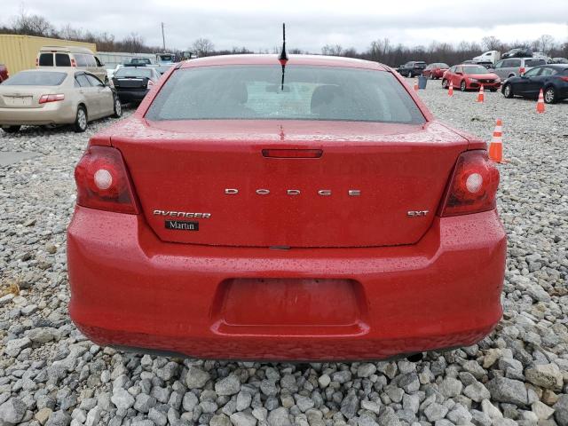 1C3CDZCB6CN287097 - 2012 DODGE AVENGER SXT RED photo 6