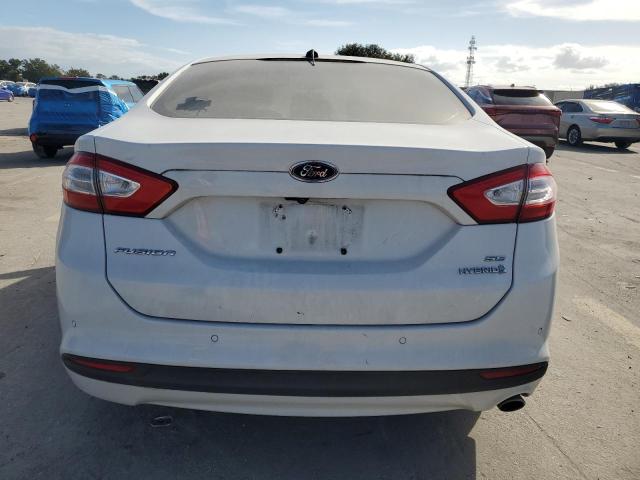 3FA6P0LU5DR388844 - 2013 FORD FUSION SE HYBRID WHITE photo 6