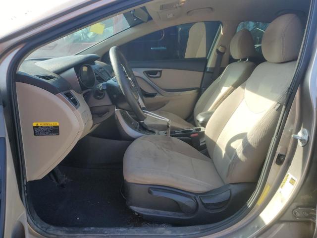 5NPDH4AEXEH535651 - 2014 HYUNDAI ELANTRA SE GRAY photo 7