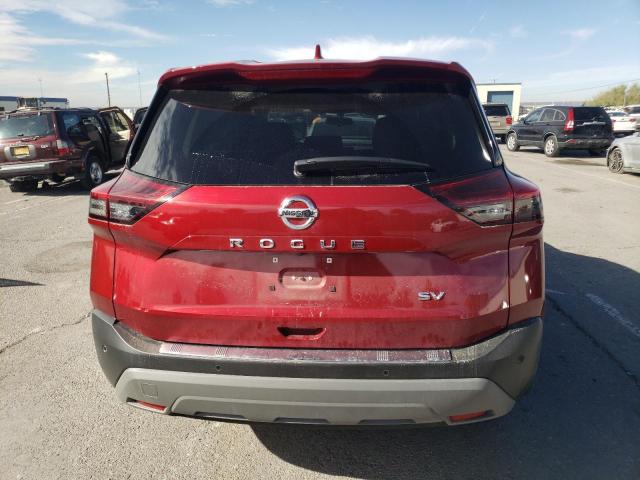 5N1AT3BA7MC818358 - 2021 NISSAN ROGUE SV RED photo 6