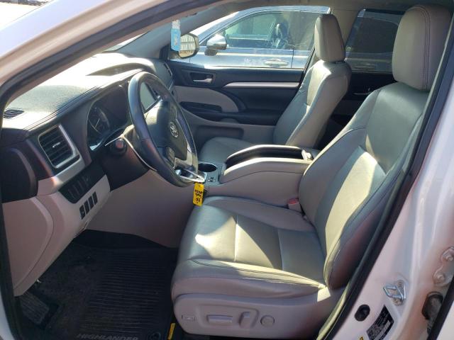 5TDJKRFH5GS343720 - 2016 TOYOTA HIGHLANDER XLE WHITE photo 7