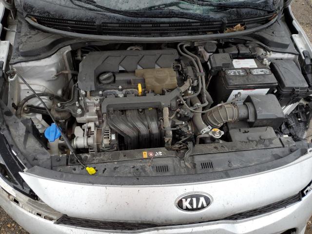 3KPA24AD6LE344127 - 2020 KIA RIO LX SILVER photo 11