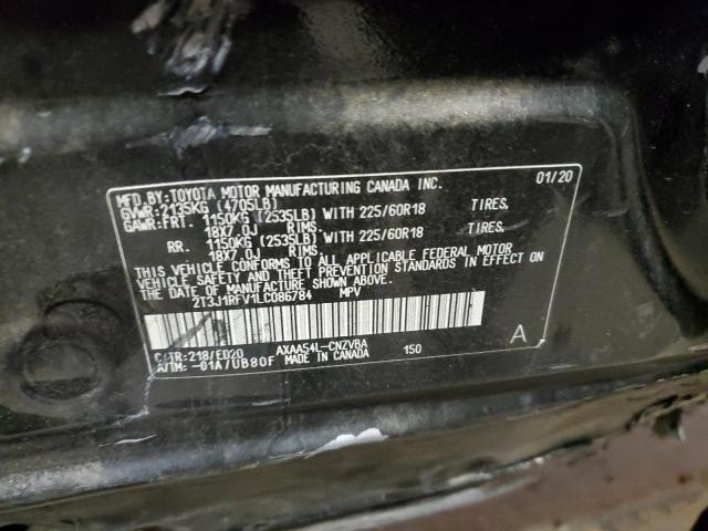 2T3J1RFV1LC086784 - 2020 TOYOTA RAV4 ADVENTURE BLACK photo 13